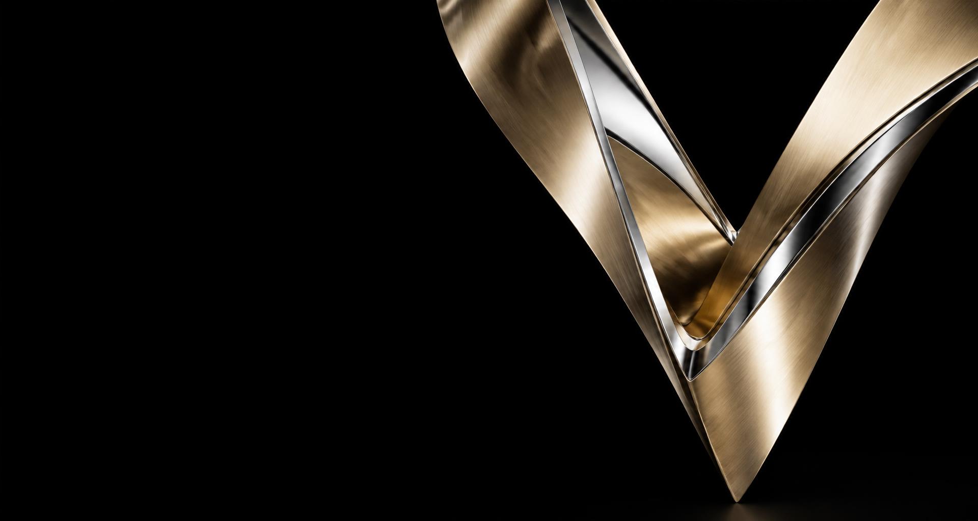 Sculptural gold and silver VERITAS-inspired architecture